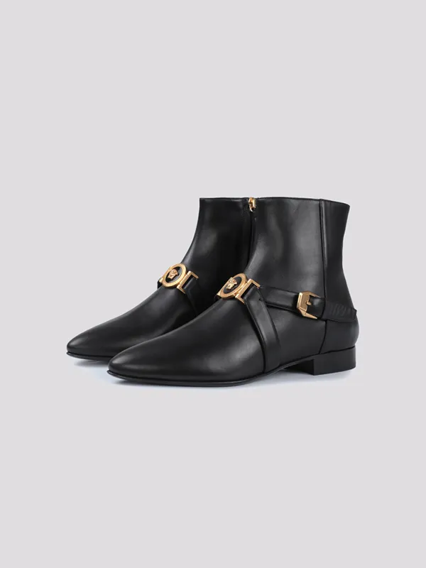 картинка Ботинки кожаные VERSACE магазин PodiumRed являющийся официальным дистрибьютором в России_2