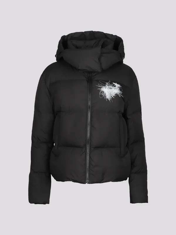картинка Пуховик OFF-WHITE магазин PodiumRed являющийся официальным дистрибьютором в России