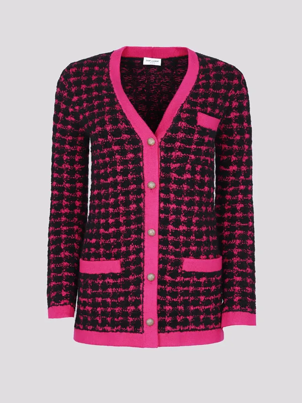 картинка Кардиган SAINT LAURENT магазин PodiumRed являющийся официальным дистрибьютором в России