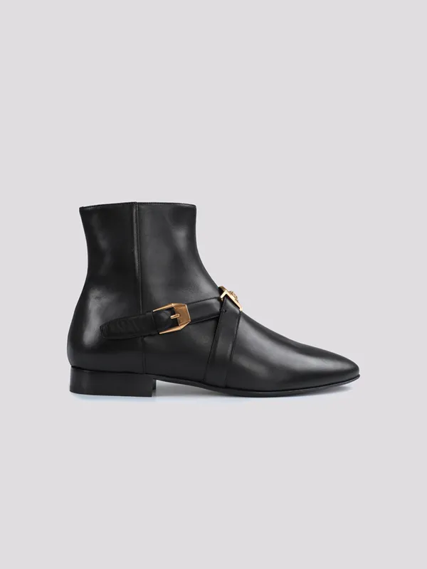картинка Ботинки кожаные VERSACE магазин PodiumRed являющийся официальным дистрибьютором в России
