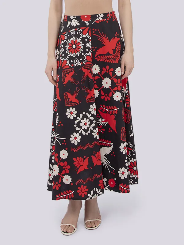 картинка Юбка хлопковая RED VALENTINO магазин PodiumRed являющийся официальным дистрибьютором в России_2