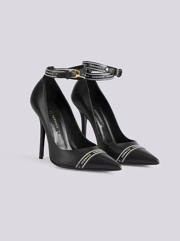 картинка Туфли с задним ремешком VERSACE магазин PodiumRed являющийся официальным дистрибьютором в России_2