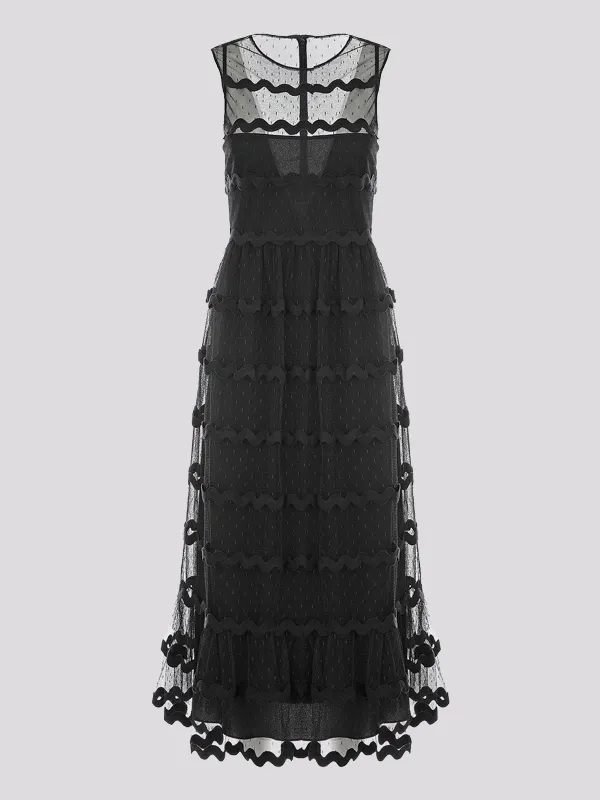 картинка Платье-миди RED VALENTINO магазин PodiumRed являющийся официальным дистрибьютором в России