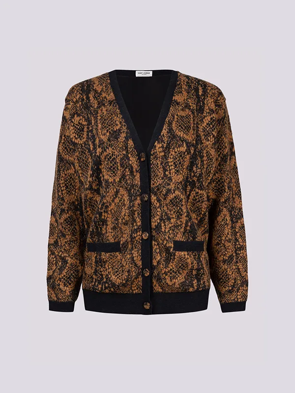 картинка Кардиган SAINT LAURENT магазин PodiumRed являющийся официальным дистрибьютором в России