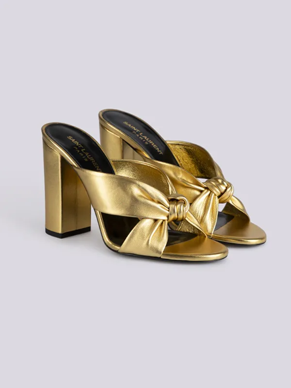 картинка Мюли SAINT LAURENT магазин PodiumRed являющийся официальным дистрибьютором в России_2