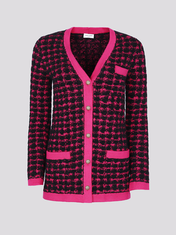 картинка Кардиган SAINT LAURENT магазин PodiumRed являющийся официальным дистрибьютором в России