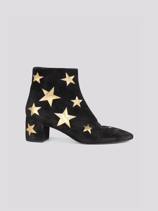 картинка Ботильоны замшевые SAINT LAURENT магазин PodiumRed являющийся официальным дистрибьютором в России
