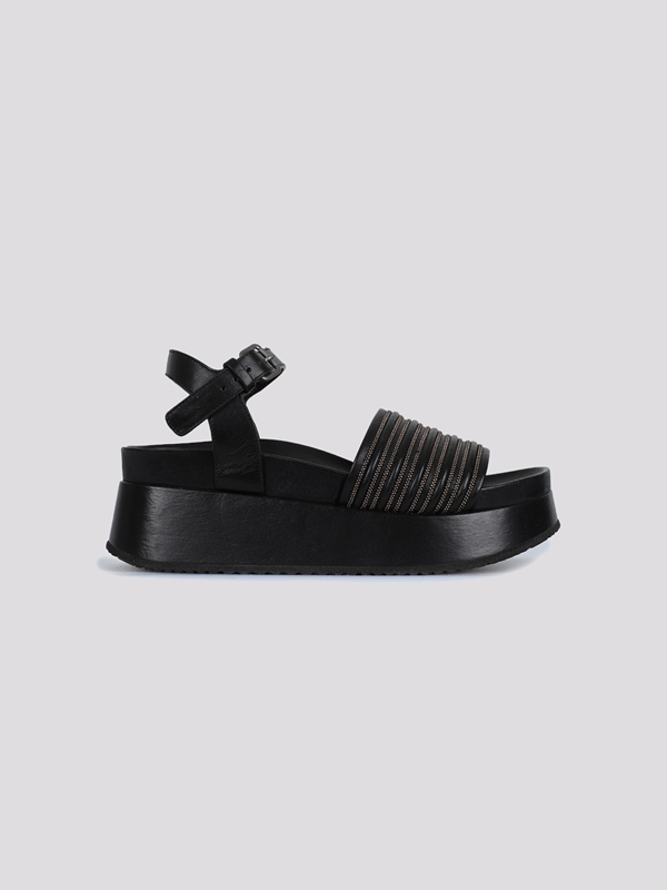картинка Сандалии на платформе BRUNELLO CUCINELLI магазин PodiumRed являющийся официальным дистрибьютором в России